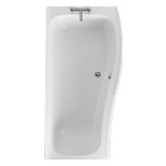 A fitted bath designed for the addition of a shower