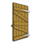 Rear of a Ledged & Braced Door