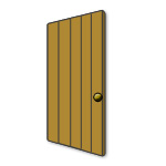 Front of a Ledged & Braced Door